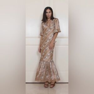 Gold Hawk Napa Maxi Silk Dress